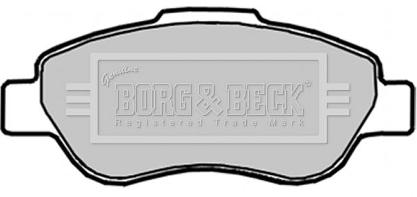 BORG & BECK Комплект тормозных колодок, дисковый тормоз BBP1914